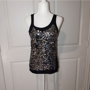 Michael Kors Sequin Black Tank